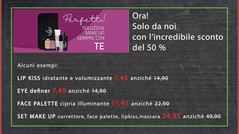 Perfetto! La soluzione make up adatta a TE, ora da noi superscontata