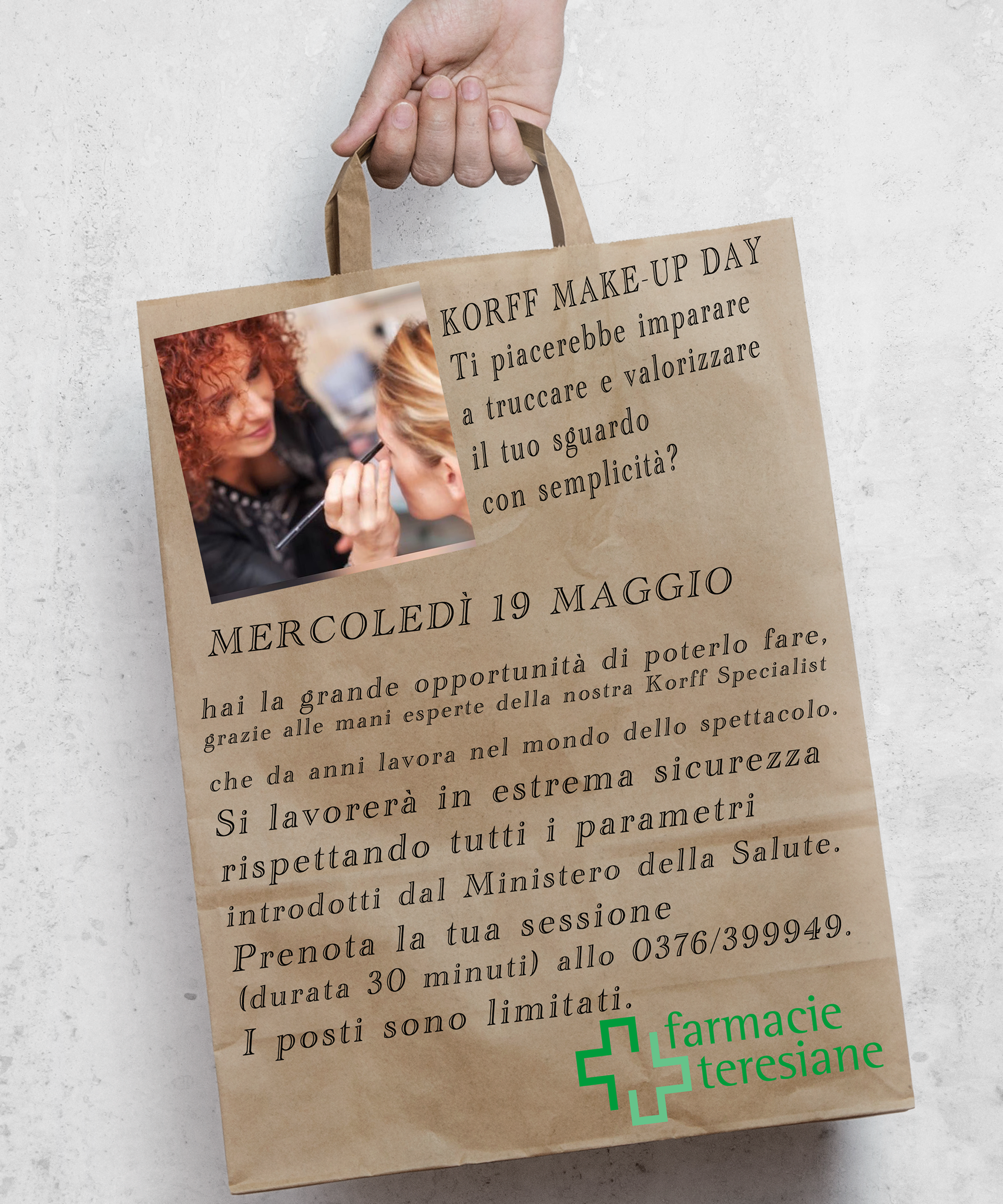 Mercoledì 19 maggio dalle 10 alle 17.30. Durata trattamento 30 minuti. Solo su prenotazione allo 0376/399949.