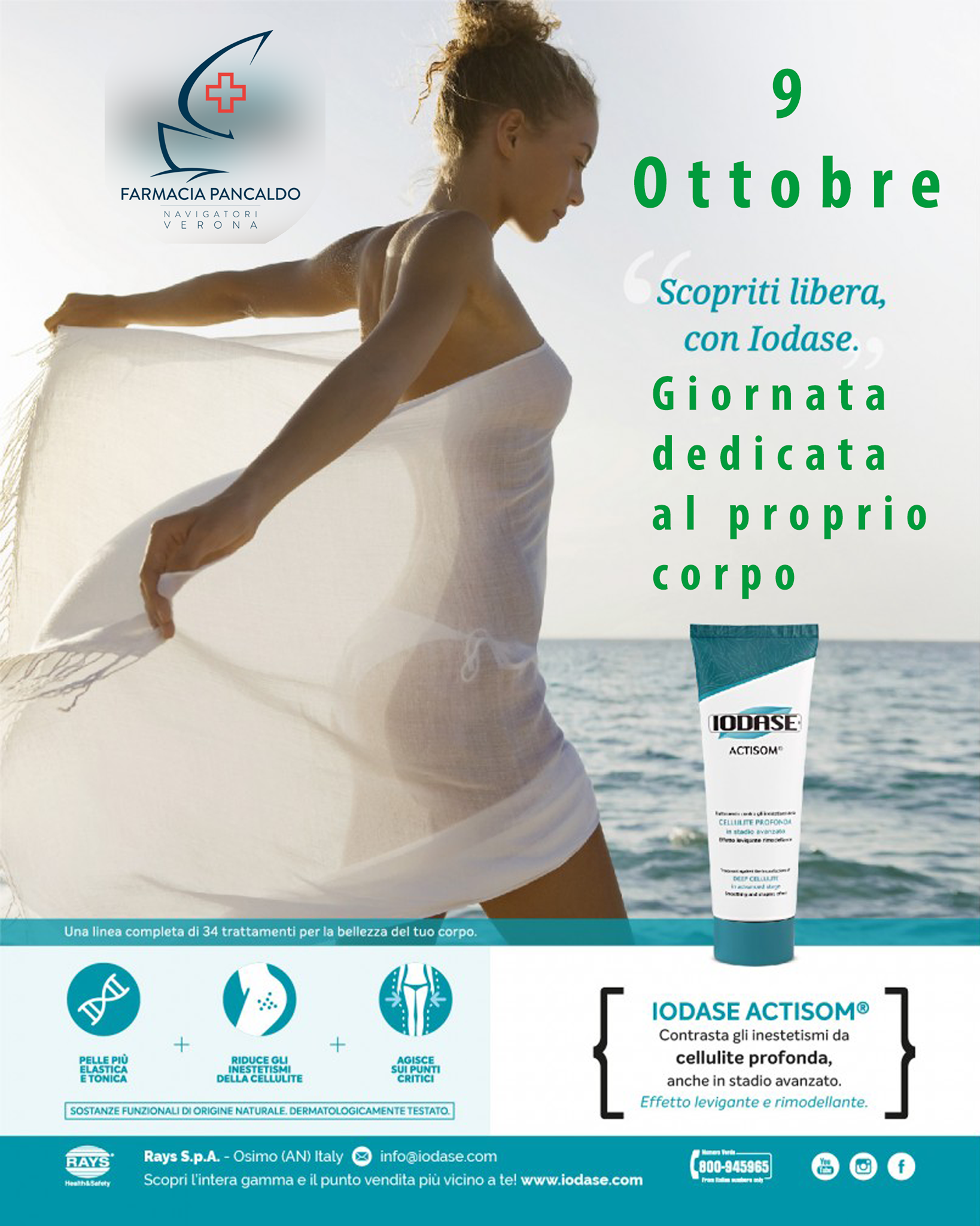 Sabato 9 Promozione linea corpo “Iodase”.