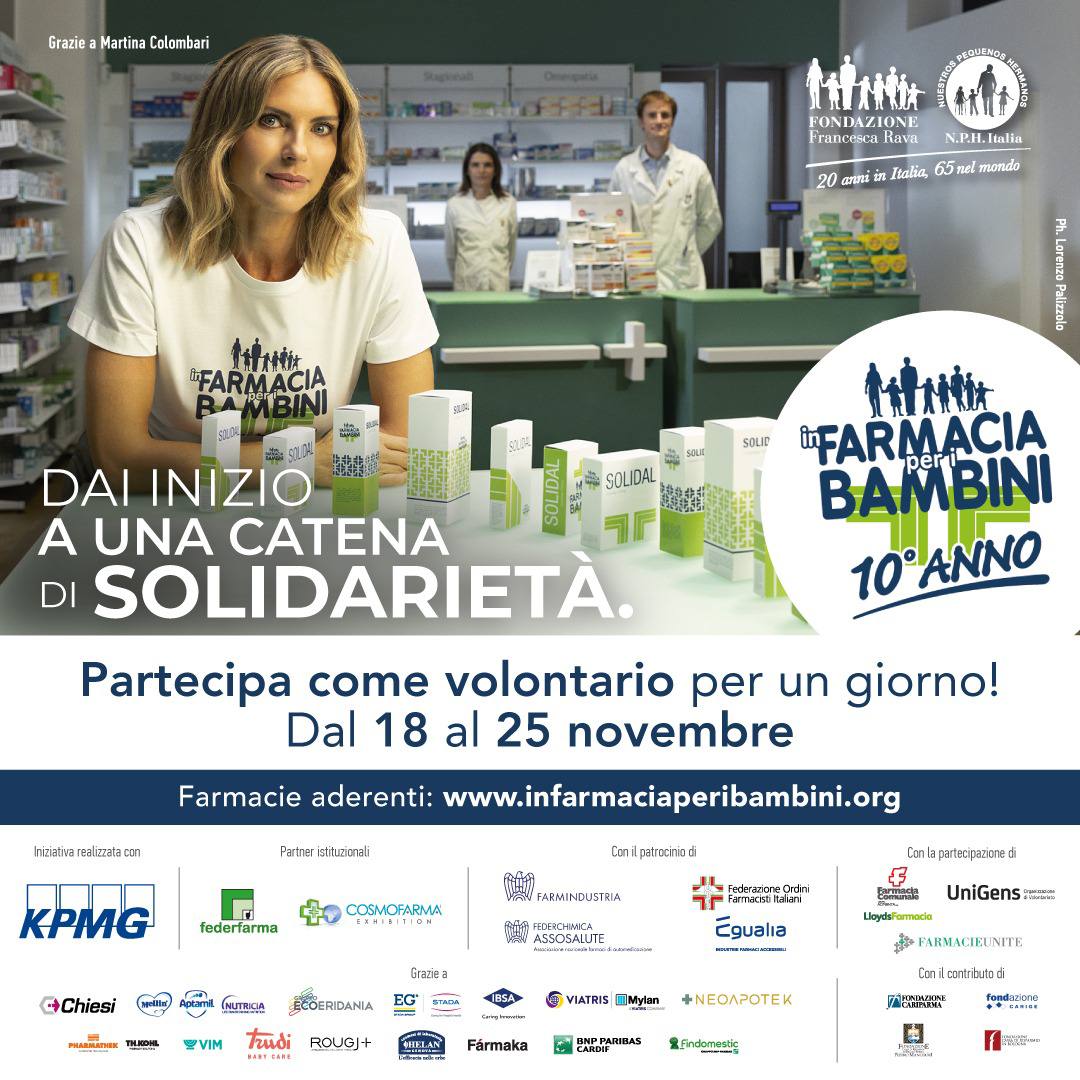 Settimana di raccolta farmaci per i bambini 👶🏽