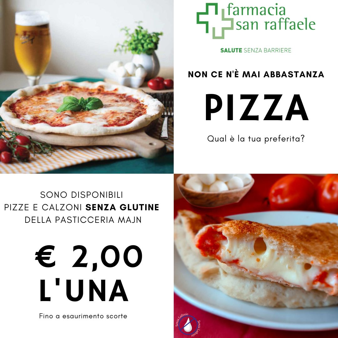 Offerta pizze e calzoni senza glutine !