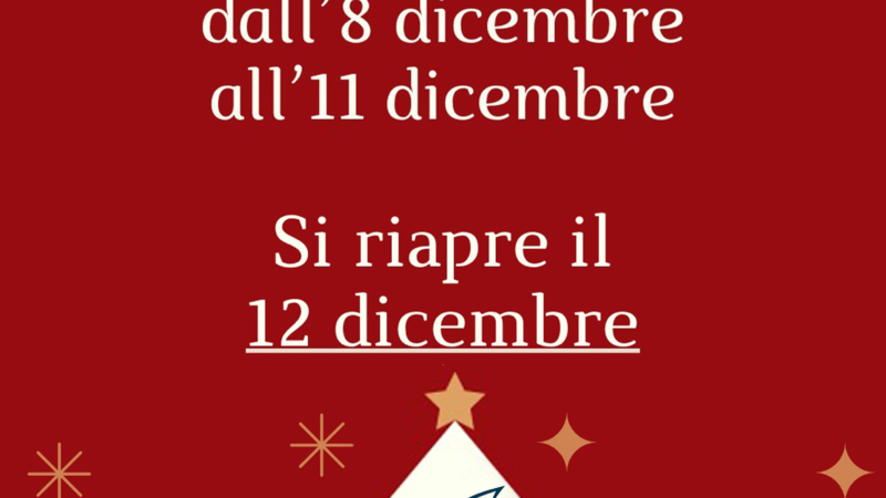 Chiusura farmacia Pancaldo dall’8 all’11 dicembre