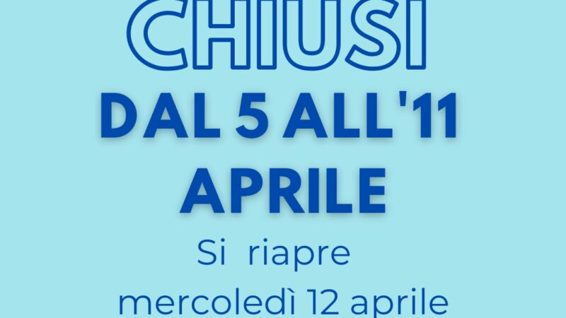 Chiusura Pasquale!