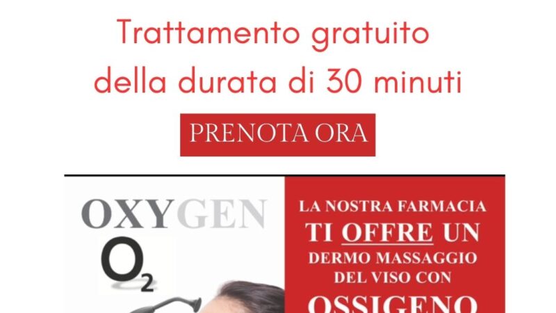 Venerdì 28 aprile trattamento viso GRATUITO!