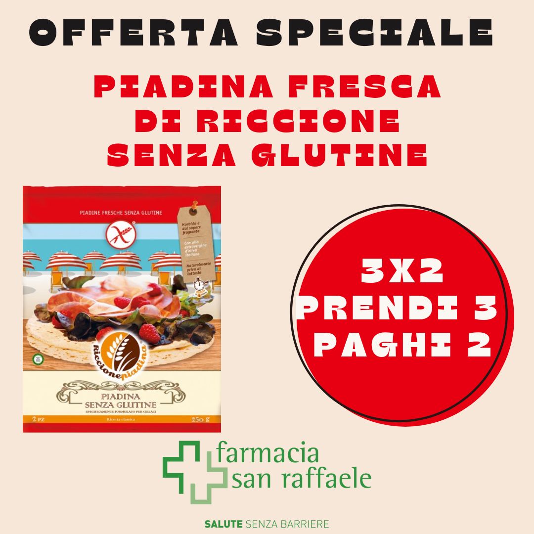 Offerta 3×2 Piadina fresca di Riccione senza glutine!