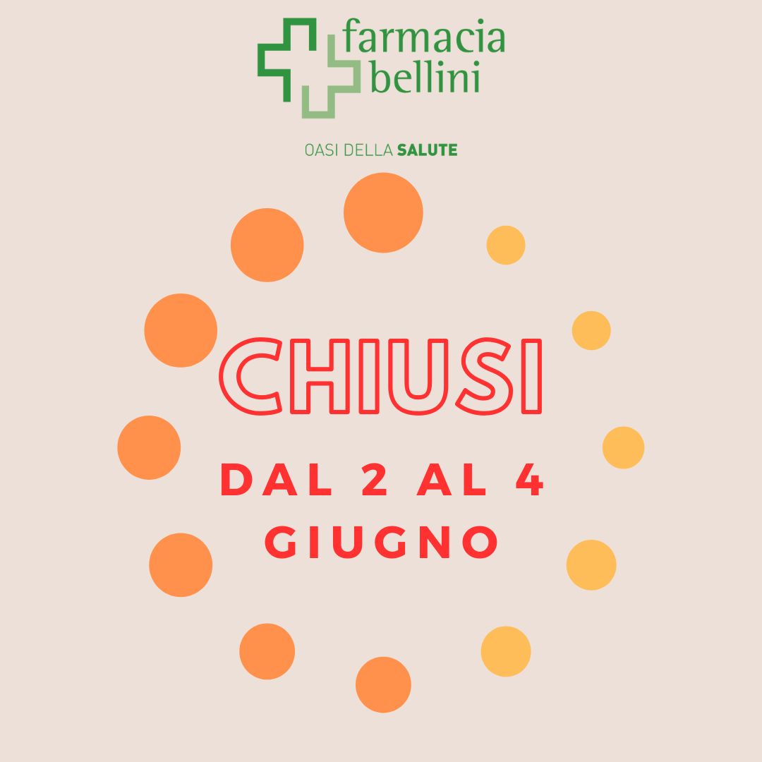 CHIUSI dal 2 al 4 giugno, Farmacia Bellini