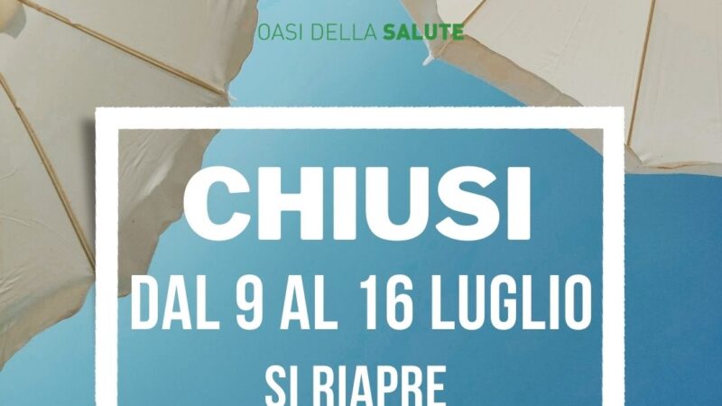 CHIUSURA PER FERIE