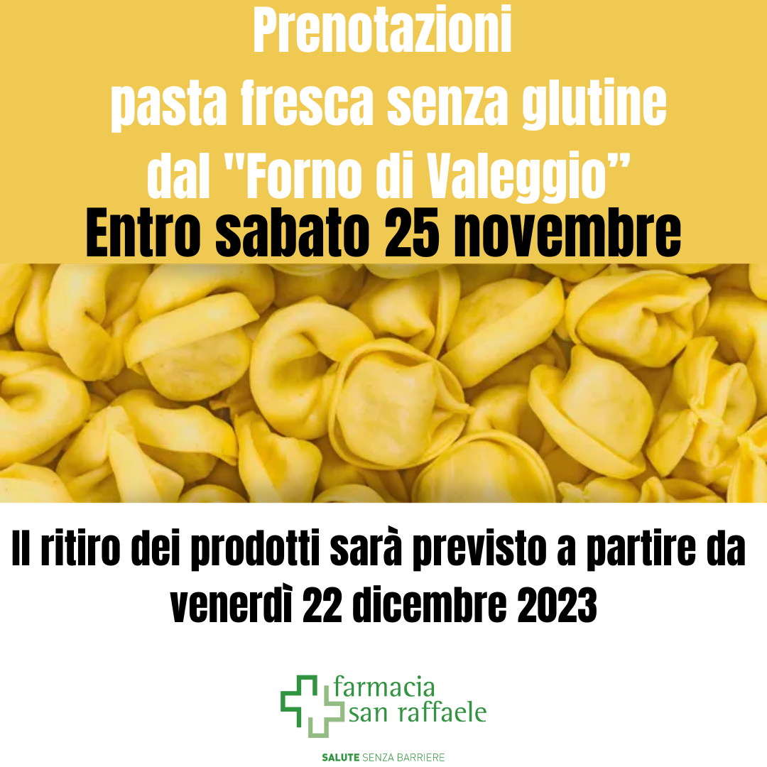 Fresh pasta reservations Il Forno senza Glutine di Valeggio!