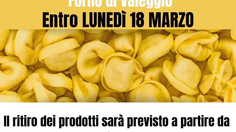 Prenotazioni pasta fresca Il Forno senza Glutine di Valeggio!