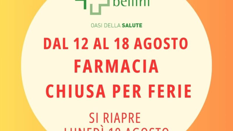 Chiusura per Ferie!
