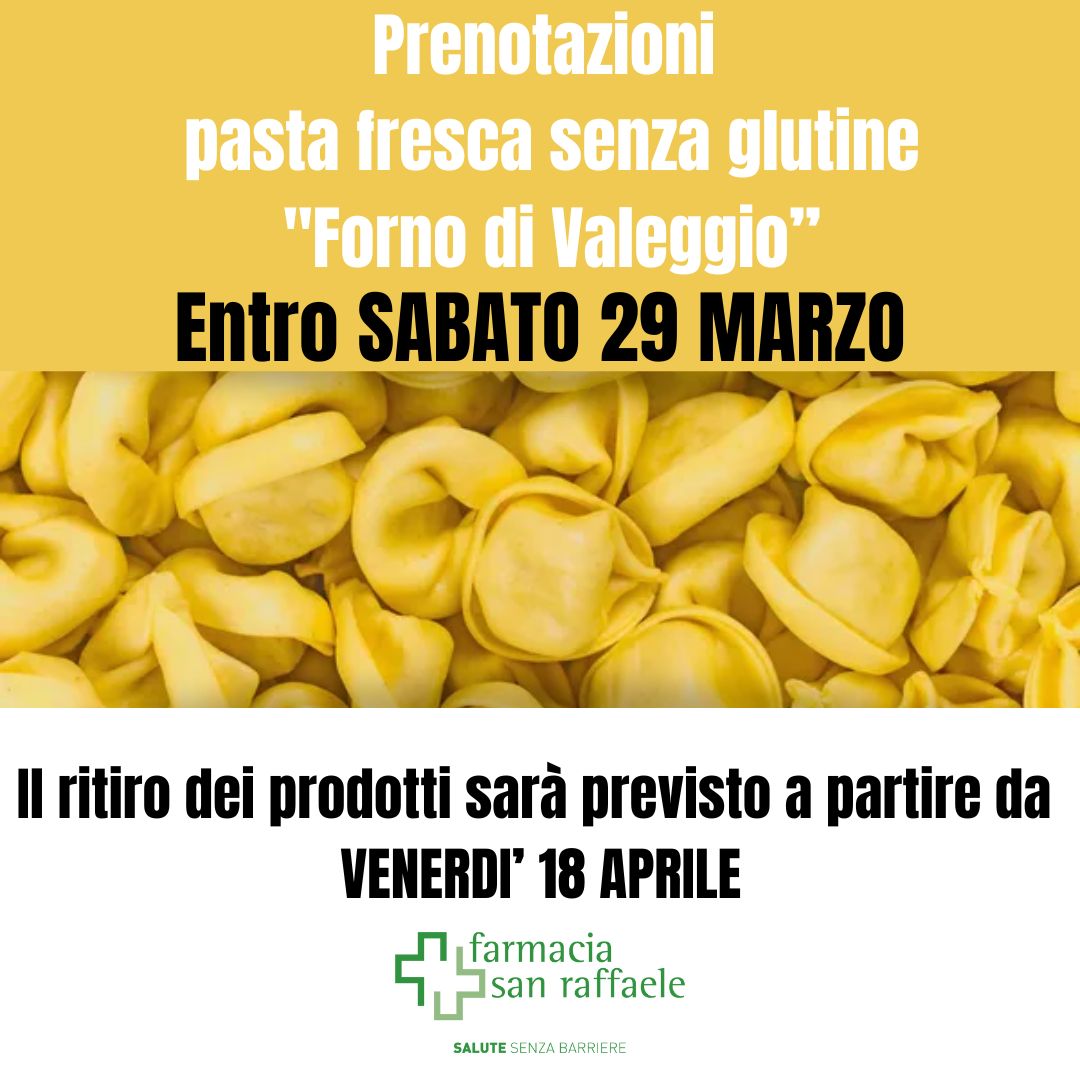 Prenotazioni pasta fresca Il Forno senza Glutine di Valeggio!